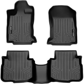 SMARTLINER All Weather Custom Fit Floor Mats 2 Row Liner Set Black Compatible with 2020-2023 Subaru Outback/Legacy