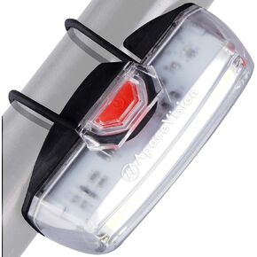Bike Front Safety Light USB Rechargeable by Apace - Powerful LED Bicycle Headlight to Be Seen w/Bright 200 Lumens Output for Optimum Cycling Visibility