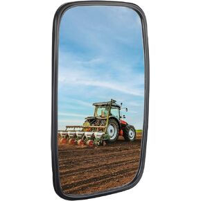 KEMIMOTO Tractor Mirror, Farm Excavator Mirror Compatible With Front Loader Excavator Farm Tractor Such As John Deere, Case IH, Agco, New Holland, Massey Ferguson Ferguson, and Versatile 7.9" x 13"