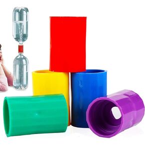 Tornado Bottle Connectors Cyclone Tube, Plastic Tornado Connector Vortex Bottle Connectors for Students Scientific Experiment and Test (5 Pcs)