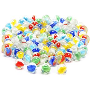 60 PCS Glass Marbles, Bulk Marbles for Marble Games Vase Fillers DIY and Home Decoration