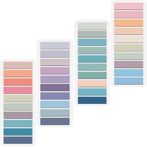 Umbresen Index Tabs, 3 Pack 600 Pcs Page Markers Sticky Note Page Labels, Transparent Writable Repositionable File Flags, Morandi Stickers Label for Reading Notes, Notebook, Books, Papers (600pcs) in Kuwait