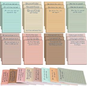 32 Pads Mental Health Sticky Notes Mental Health Stickers Reminder Laptop Decals Positive Psychology Affirmations Feelings Mental Health Decor for Coworkers Kids Teen School(Fresh)