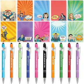 Sarcastic Sticky Notes with Sayings Pens Funny Notepads Gifts Set Humorous to Do List for Teachers Coworkers Nurse Appreciation Supplies 20Pack