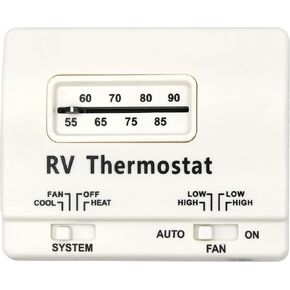 7330F3852 Thermostat Single Stage Heat/Cool Compatible with Coleman RV Air Conditioners Mach Series,Black