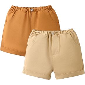 شورت SOBOWO للأطفال الصغار الأولاد الصغار شورت صيفي مصنوع من القطن الصلب مكون من قطعتين شورت رياضي مدرسي من عمر 0 ​​إلى 24 شهرًا in Kuwait