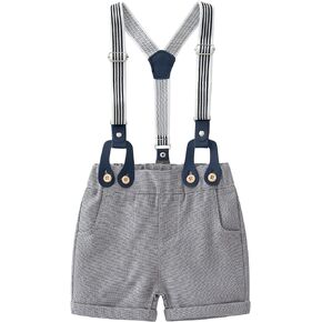 Boarnseorl Baby Boys Shorts with Suspenders