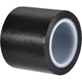 uxcell Heat Resistant Tape High Temperature Heat Transfer Tape PTFE Film Adhesive Tape 50mm Width 10m 33ft Length Black