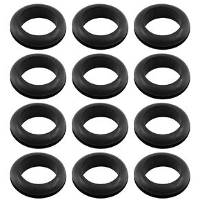 12 Pcs Rubber Grommets, 1-3/8" Inside Diameter 1-1/2" Drill Hole Rubber Wire Grommets for Wire, Firewall, Cables, Plugs