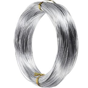 TecUnite 328Ft Aluminum Craft Wire 12 Gauge Jewelry Wire Bendable Craft Metal Wire for Sculpting Bendable Metal Beading Wire for DIY Jewelry Making