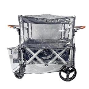 Big Size Rain Cover for Wagon Stroller,Mosquito Net for Wagon Trolley Cart,2in1 Big Cover with Window for Picnic Camping Wagon Stroller Waterproof Windproof Wagon Accessories.(Cart Not Included)