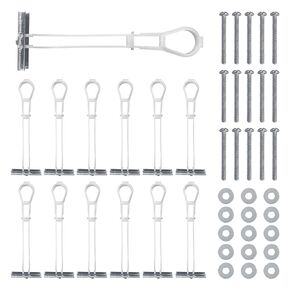15Pack Drywall Anchor with Included Bolts, Heavy Duty Wall Drywall Anchors for TV Mounting Kit, Metal Stud Hollow Wall Anchors Holds Up to 200lbs