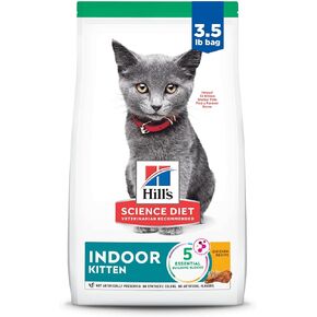 Hill's Science Diet Dry Cat Food, Kitten, Indoor, Chicken Recipe, 7 lb. Bag