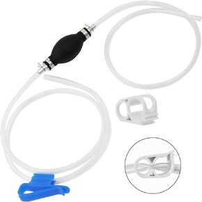 Gas Siphon Pump - Hand Siphon Pump for Gasoline Transfer - Manual Siphon Pump For Water- Fuel Siphon Pump for Gasoline- Gas Siphon Hose Included