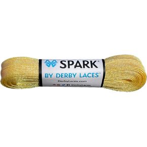 Derby Laces Lemon Yellow Spark Shoelace for Shoes, Skates, Boots, Roller Derby, Hockey and Ice Skates