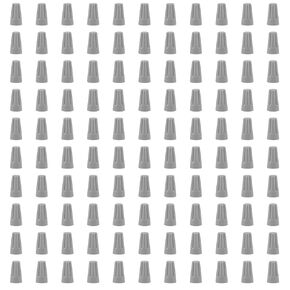 100 PCS P1 Grey Spring Insert Twist Caps Connection Electrical Wire Connectors Nuts Screw Terminals Assortment (Grey)