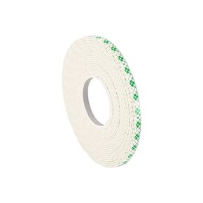 3M 4026 Natural Polyurethane Double Coated Foam Tape, 0.25" Width x 5yd Length (Pack of 1)