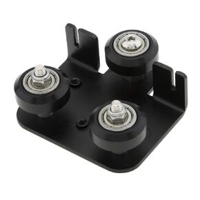 CR10 3D Extruder Back Support Plate with Pulley Extruding Backplate Fit for Ender 3 Ender 3s Ender 3 Pro Cr-10 Cr-10S S4 S5 Series Aluminum Extrusions Frame 3D Printers