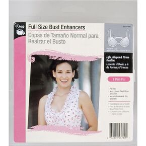 Dritz 53074-AB Full Size Bust Enhancers, A/B Cup , White