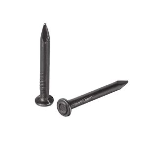 uxcell Hardware Nails Carbon Steel Point Tip Wall Cement Nail 30mm(1.2") 3mm Rod Dia Black 200pcs