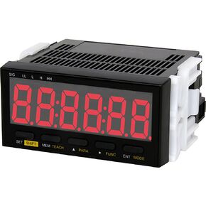 Shimpo DT-501XA Panel Meter Tachometer, 100-240 VAC Powered, Tachometer/Flowmeter: 0-999999