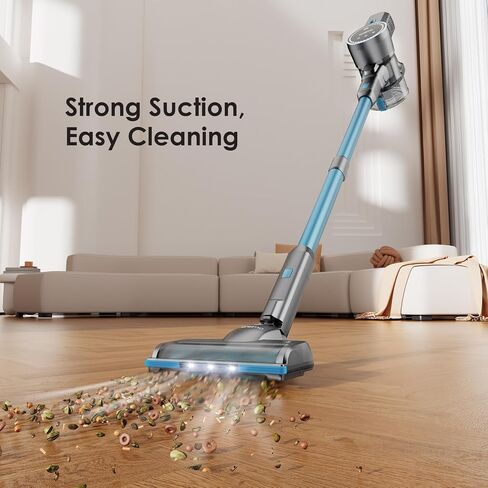 Oraimo Cordless Vacuum, 24KPA Vacuum Cleaner with 270W Brushless Motor, Stick Vacuum with Anti-entangle Floor Brush, Up to 45min Runtime, for Pet Hair Hard Floor Carpet Stair Dorm, 4 HEPA in Saudi Arabia