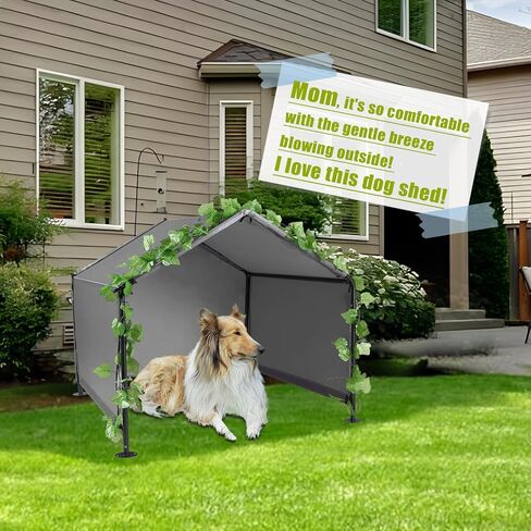 مأوى للكلاب في الهواء الطلق - بيت للكلاب في الهواء الطلق، خيمة للكلاب للكلاب المتوسطة الكبيرة، بيت للكلاب الكبيرة في الهواء الطلق مقاوم للطقس للكلاب والقطط والحيوانات الصغيرة والماشية in Kuwait