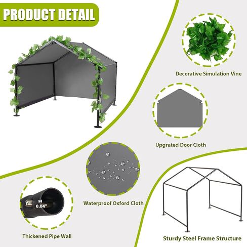 مأوى للكلاب في الهواء الطلق - بيت للكلاب في الهواء الطلق، خيمة للكلاب للكلاب المتوسطة الكبيرة، بيت للكلاب الكبيرة في الهواء الطلق مقاوم للطقس للكلاب والقطط والحيوانات الصغيرة والماشية in Kuwait