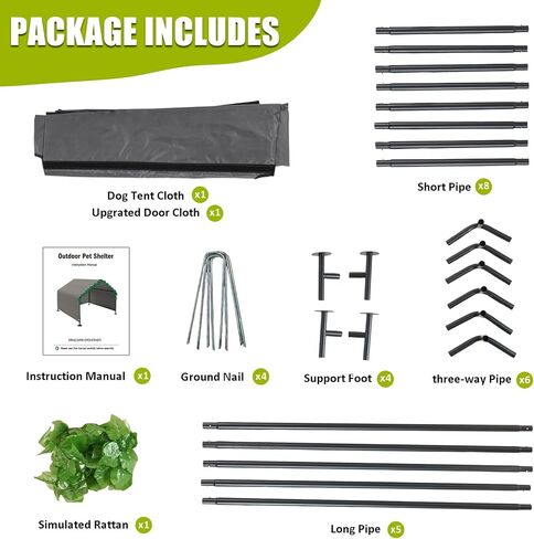 مأوى للكلاب في الهواء الطلق - بيت للكلاب في الهواء الطلق، خيمة للكلاب للكلاب المتوسطة الكبيرة، بيت للكلاب الكبيرة في الهواء الطلق مقاوم للطقس للكلاب والقطط والحيوانات الصغيرة والماشية in Kuwait