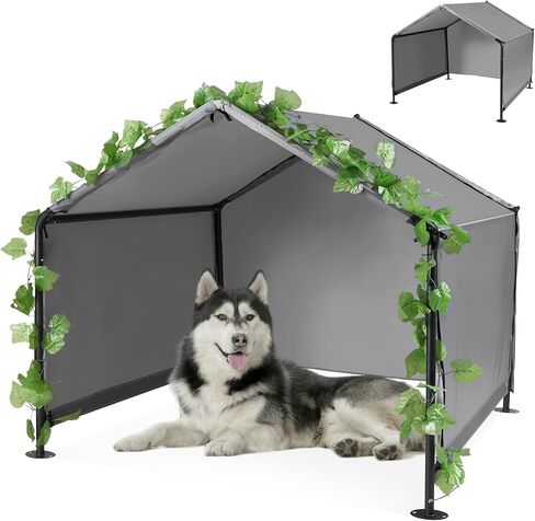 مأوى للكلاب في الهواء الطلق - بيت للكلاب في الهواء الطلق، خيمة للكلاب للكلاب المتوسطة الكبيرة، بيت للكلاب الكبيرة في الهواء الطلق مقاوم للطقس للكلاب والقطط والحيوانات الصغيرة والماشية in Kuwait