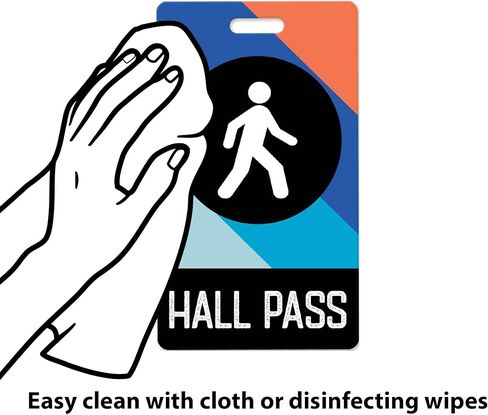 Heavy Duty Hall Passes for Teachers and Schools (6 Passes, School Mail) in Kuwait