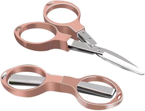 Folding Scissors, Safe Portable Travel Mini Scissors, Stainless Steel Retractable Small Scissors for Home Office, Safe Portable Travel Scissors, 2 Piece Set in Saudi Arabia