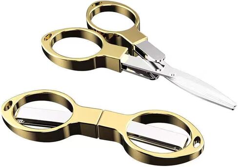 Folding Scissors, Safe Portable Travel Mini Scissors, Stainless Steel Retractable Small Scissors for Home Office, Safe Portable Travel Scissors, 2 Piece Set in Saudi Arabia