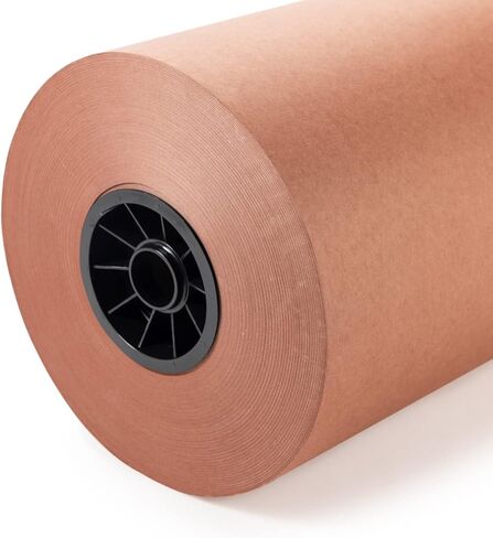 تغليف IDL لفة ورق جزار الخوخ مقاس 18 بوصة × 1000 بوصة - غلاف ورق جزار الشواء المقاوم للرطوبة للطهي أو التعبئة - ورق كرافت غير مشمع وغير مطلي لتدخين اللحوم والأسماك in Kuwait