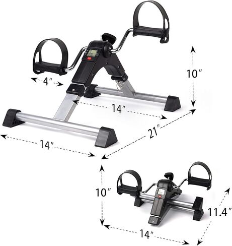 Under Desk Bike Pedal Exerciser for Seniors, Mini Stationary Exercise Bike for Home, Rehabilitation Peddler Machine in Kuwait
