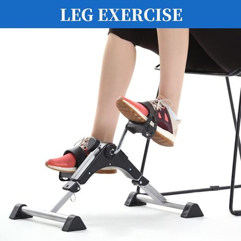 Under Desk Bike Pedal Exerciser for Seniors, Mini Stationary Exercise Bike for Home, Rehabilitation Peddler Machine in Kuwait