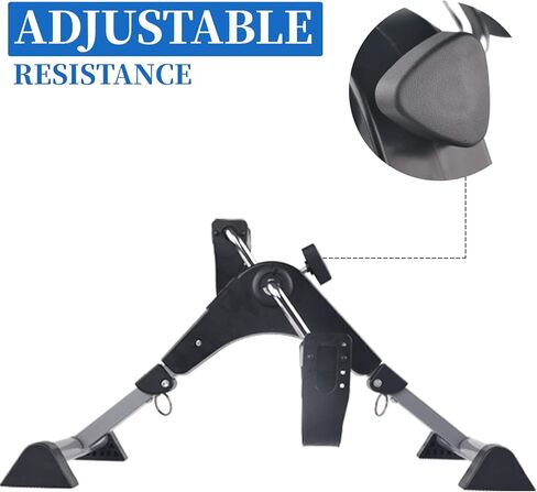 Under Desk Bike Pedal Exerciser for Seniors, Mini Stationary Exercise Bike for Home, Rehabilitation Peddler Machine in Kuwait