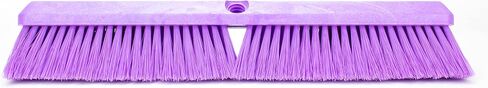 SPARTA 41890EC68 Omni Sweep Plastic Push Broom Head, Heavy Duty, Industrial Broom With Color Code System For Outdoor, Indoor, Garage, Concrete, Patio, Kitchen, Bathroom, 18 Inches, Purple in Saudi Arabia