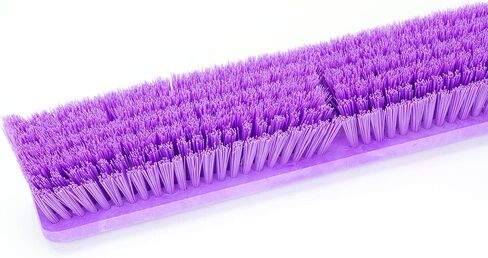 SPARTA 41890EC68 Omni Sweep Plastic Push Broom Head, Heavy Duty, Industrial Broom With Color Code System For Outdoor, Indoor, Garage, Concrete, Patio, Kitchen, Bathroom, 18 Inches, Purple in Saudi Arabia