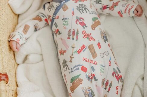 Copper Pearl Baby Gown - Knotted Newborn Sleepers for Baby Boy and Girl, Soft Stretchy Long Sleeve Infant Gowns with Bottom Tie and Hand Mittens, Perfect Hospital Coming Home Outfit (Elf) in Saudi Arabia