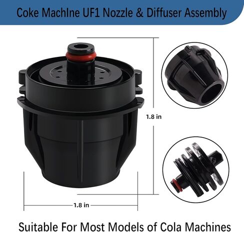 4 Pcs UF-1 Nozzle and Diffusser Assembly,For Coke UF-1 Soda Inner Outer Valves Repair or Replacement. (4) in Kuwait