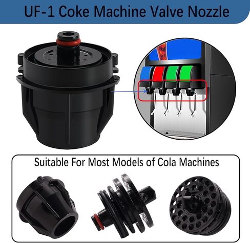 4 Pcs UF-1 Nozzle and Diffusser Assembly,For Coke UF-1 Soda Inner Outer Valves Repair or Replacement. (4) in Kuwait