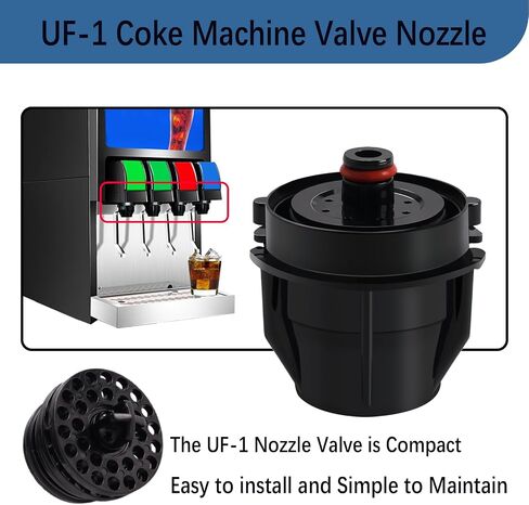 4 Pcs UF-1 Nozzle and Diffusser Assembly,For Coke UF-1 Soda Inner Outer Valves Repair or Replacement. (4) in Kuwait