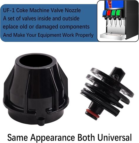 4 Pcs UF-1 Nozzle and Diffusser Assembly,For Coke UF-1 Soda Inner Outer Valves Repair or Replacement. (4) in Kuwait