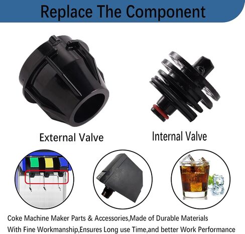 4 Pcs UF-1 Nozzle and Diffusser Assembly,For Coke UF-1 Soda Inner Outer Valves Repair or Replacement. (4) in Kuwait