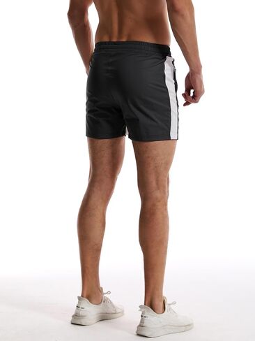 GYMBULLFIGHT Men's Casual Shorts 5"/ 7" Drawstring Summer Quick Dry Lightweight Beach Shorts with Zipper Pockets in Saudi Arabia