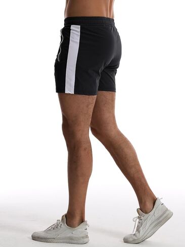 GYMBULLFIGHT Men's Casual Shorts 5"/ 7" Drawstring Summer Quick Dry Lightweight Beach Shorts with Zipper Pockets in Saudi Arabia
