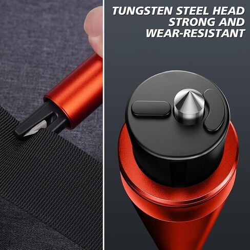 2 Pack Car Window Breaker Seatbelt Cutter Hammerdex, Safehammer Glass Breaker Car Window Breaker, for Emergency Under Water Car Safety Tool in Saudi Arabia