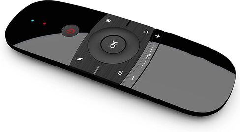 W1 2.4G Air Mouse لوحة مفاتيح لاسلكية للتحكم عن بعد بالأشعة تحت الحمراء التعلم عن بعد 6 محاور تحسس الحركة مع مستقبل USB للتلفزيون الذكي Android TV Box الكمبيوتر المحمول in Saudi Arabia