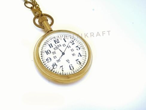 Vintage Marine Anchor 1912 Pocket Watch with Chain for Men Women, Elegant Decorative Pocket Watches for Birthday Gifts, Wedding Party Favors 46mm in Saudi Arabia